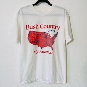 Vintage 2004 Bush Era Republican George W Bush Political Map Tee